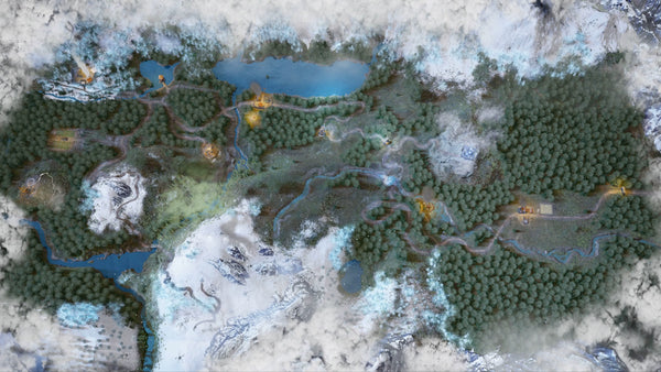 Curse of Strahd Compatible Landing Page & Barovia Map, animated battle map pack