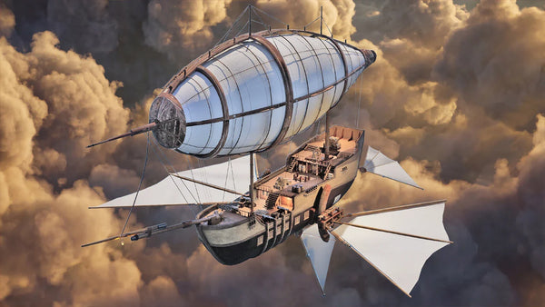 Modular Fantasy Airship, animated battle map pack