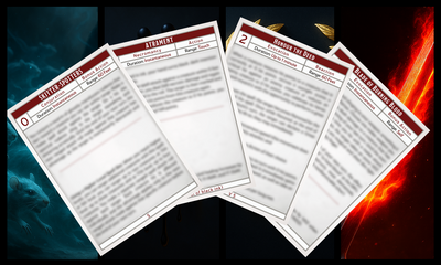 New Spells: Skitter-Spotters, Honour the Deed, Atrament & Blade of Burning Blood