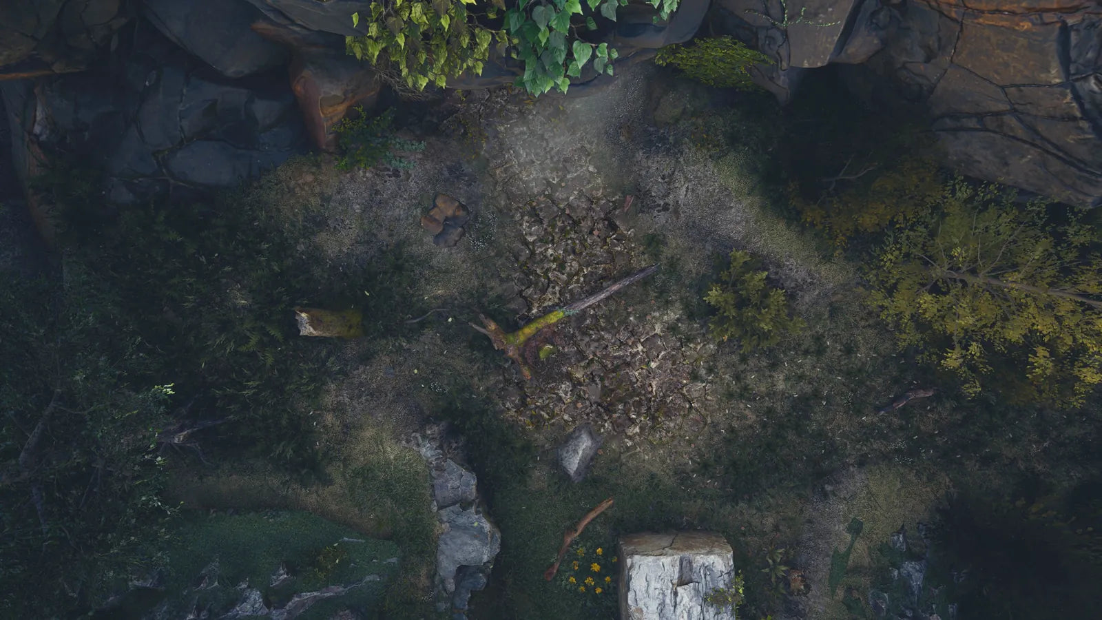 Animated cave entrance battlemap for Foundry VTT