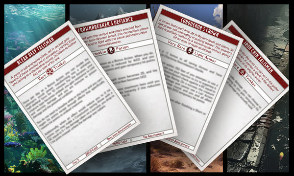 New Loot: Bleak Reef Talisman, Iron Chin Talisman, Conqueror's Crown, Crownbreaker's Defiance