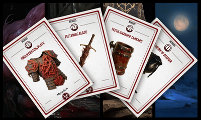 New Loot: Proliferating Plate, Festering Blade, Teeth-Smasher Tankard & A Drink of Despair