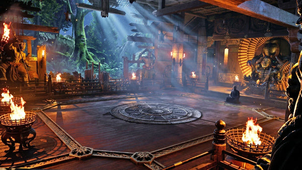 Monk Dojo Temple, animated battle map pack