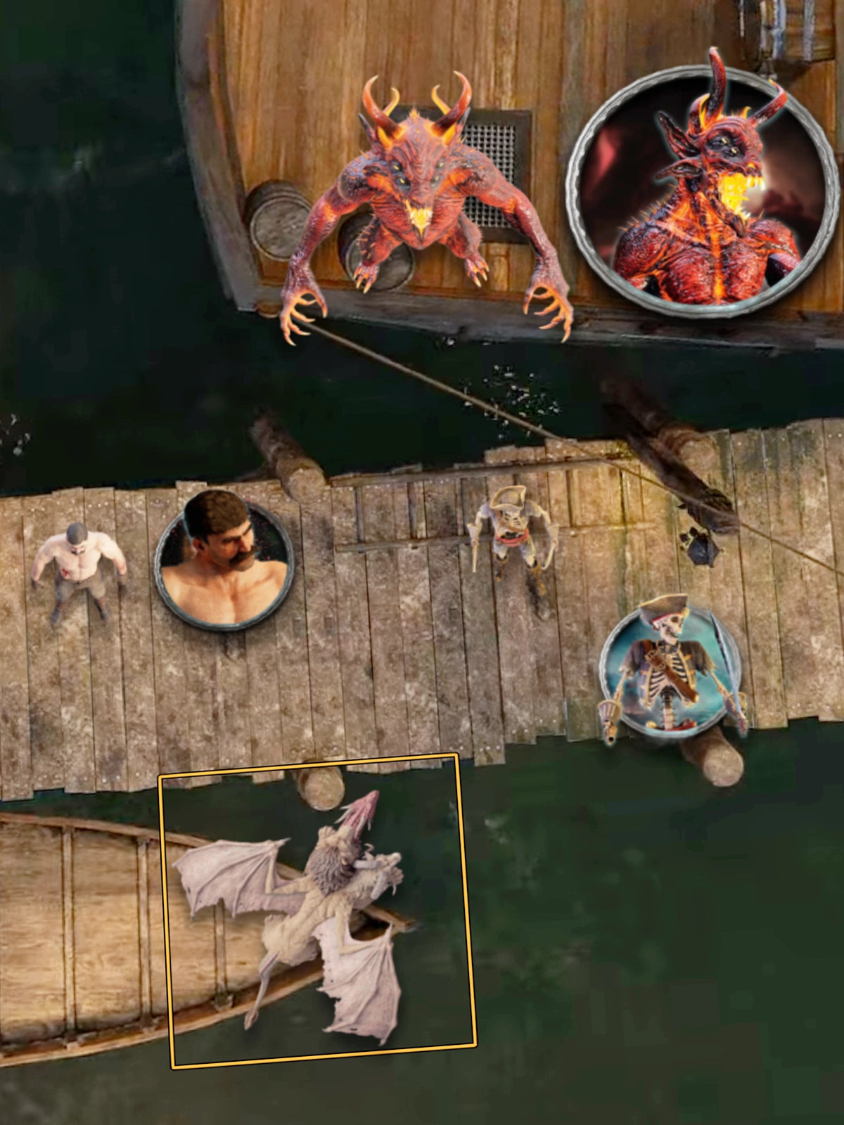 2.5D tokens, top-down and portrait